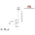 MACLEAN Stropni TV nosač, podesivi MC-504A S, 23"-42", 30kg